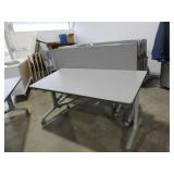 ALL STEEL FLIP TOP NESTING TABLES