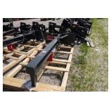 Brand New Grey Wolf Universal Mount Bobcat Skid Loader Skid Steer Log Splitter Attachment