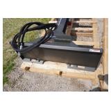 Brand New Grey Wolf Universal Mount Bobcat Skid Loader Skid Steer Log Splitter Attachment