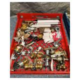 Assortment of Door Hardware and Locks Parts
