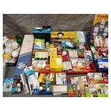 Collection of Various Light Bulbs and Lighting Accessories