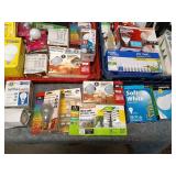 Collection of Various Light Bulbs and Lighting Accessories