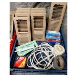 Assorted Home Improvement Supplies Including Vent Covers and Pipe Insulation