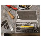 Assorted Hand Tools and Toolboxes with Socket Set