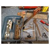 Assorted Hand Tools and Toolboxes with Socket Set