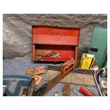 Assorted Hand Tools and Toolboxes with Socket Set