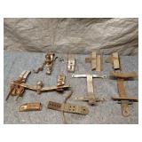 Collection of Used Metal Brackets and Hitch Parts