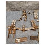 Collection of Used Metal Brackets and Hitch Parts