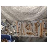 Collection of Industrial Chains, Ratchets, and Metal Parts for Heavy Duty Applications