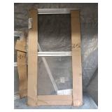 Set of 2 Aluminum Framed Windows with Mesh Screens