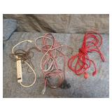 Collection of Electrical Extension Cords and Power Strip
