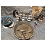 Collection of Vintage Spray Guns with Ryobi Buffer