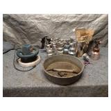 Collection of Vintage Spray Guns with Ryobi Buffer