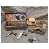 Assorted Pneumatic Tools and Accessories Set with Tool Box