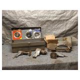 Assorted Pneumatic Tools and Accessories Set with Tool Box