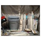 Assortment of Window Blind and Curtain Rod Accessories