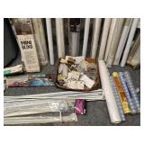 Assortment of Window Blind and Curtain Rod Accessories