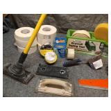 Drywall Finishing Supply Kit with Pole Sander and Taping Tools