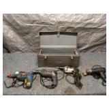Set of Power Tools with Craftsman Metal Toolbox
