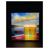 Michelob Golden clock