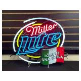Miller Lite Tomate Una Chela neon