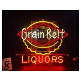 Vintage Grain Belt bottle cap, Liquors, neon