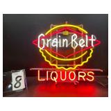 Vintage Grain Belt bottle cap, Liquors, neon