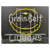 Vintage Grain Belt bottle cap, Liquors, neon