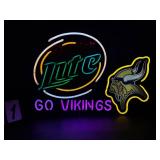 Miller Beer, "Go Vikings!" neon sign