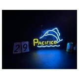 Pacifico with swordfish neon sign