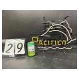 Pacifico with swordfish neon sign
