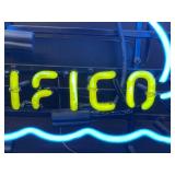 Pacifico with swordfish neon sign