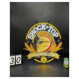 Shock Top Belgian White neon sign