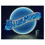 Blue Moon neon sign