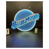 Blue Moon neon sign