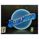 Blue Moon neon sign