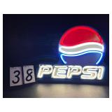 Pepsi double stroke neon with white letters