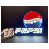 Pepsi double stroke neon with white letters
