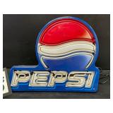 Pepsi double stroke neon with white letters