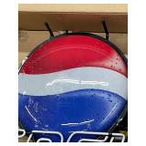 Pepsi double stroke neon sign with blue drop shadows