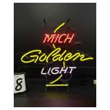 Mich Golden Light neon sign