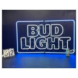 Bud Light logo, large. Neon sign