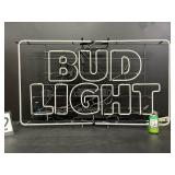 Bud Light logo, large. Neon sign
