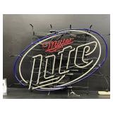 Miller Lite, blue and white hoops, large