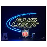 Bud Light NFL football, neon