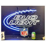 Bud Light NFL football, neon