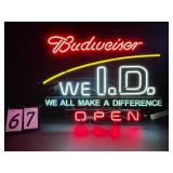 Bud We ID neon