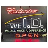 Bud We ID neon