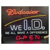Bud We ID neon