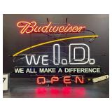 Bud We ID neon